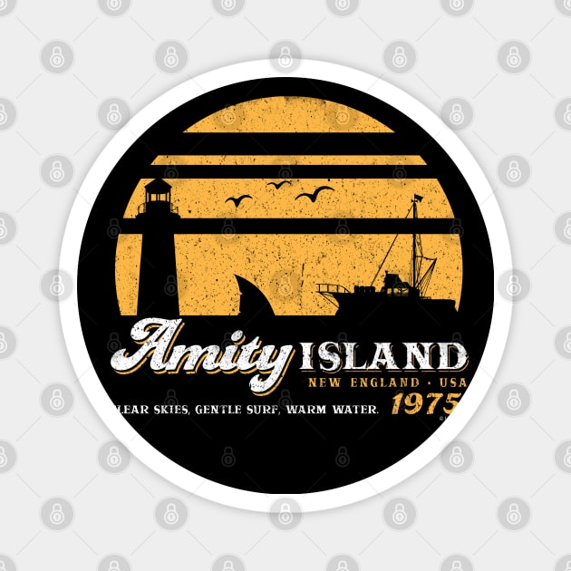 Amity Island Worn (Universal © UCS LLC) Magnet by Alema Art